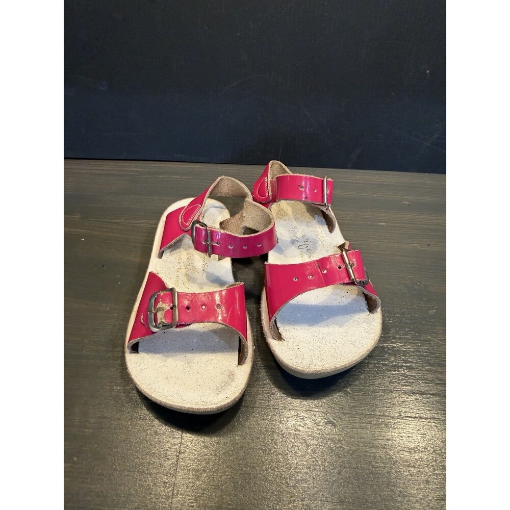 Salt Water Sandals Little Girl Size7 Hoy Shoe Surfer Shiny Fuschia NEW